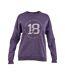 Sweatshirt serene femme/ladies violet Aubrion