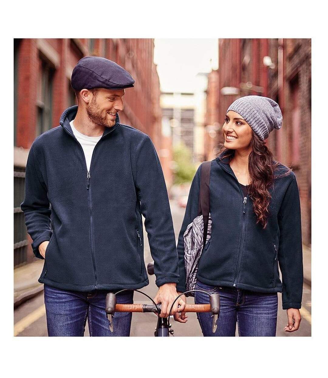 Russell Colours Ladies Full Zip Outdoor Fleece Jacket Veste Polaire D'extérieur À Fermeture Éclair Bleu Marine Jerzees Colours-4