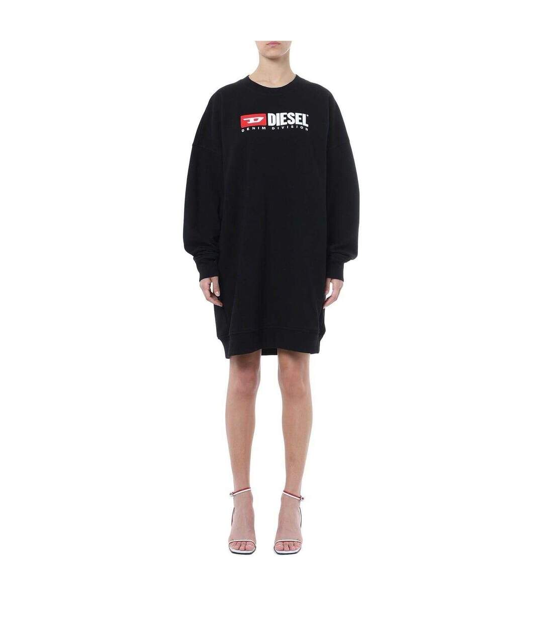 Robe Sweat Denim Division Femme Noir Diesel-1