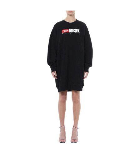 Robe Sweat Denim Division Femme Noir Diesel