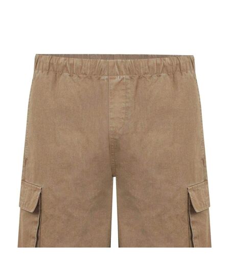 Unisex Adult Wide Leg Cargo Trousers Khaki Green SoulCal
