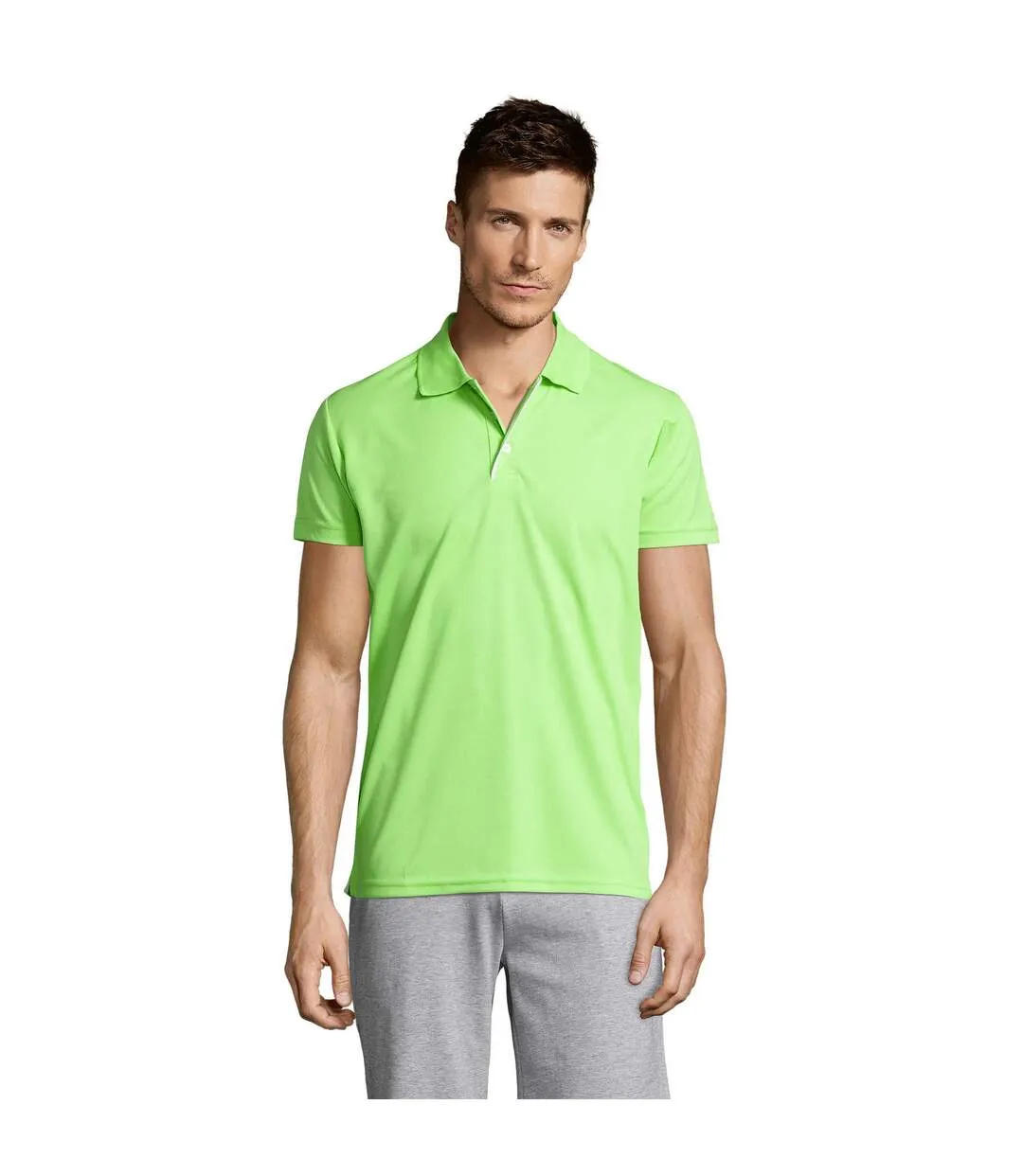 Polo Performer Homme Vert Pomme SOLS-1