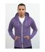 Awdis Mens Heather Lightweight Hooded Sweatshirt / Hoodie / Zoodie (Purple Heather) - UTRW184