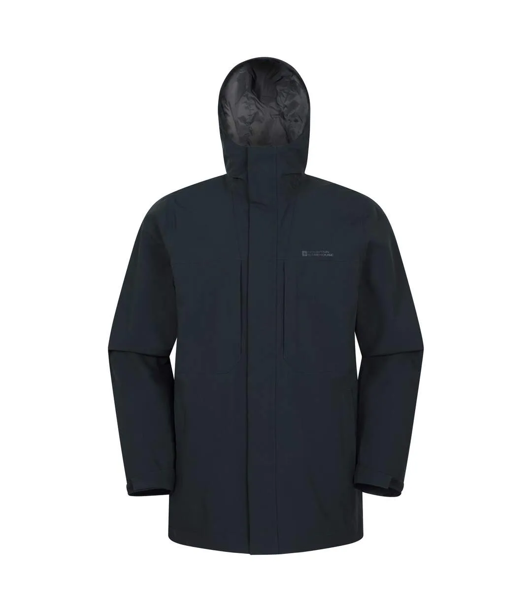 Mens Ridge Waterproof Jacket Navy Mountain Warehouse-1