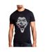 T-Shirt noir homme dc comics joker lines-1