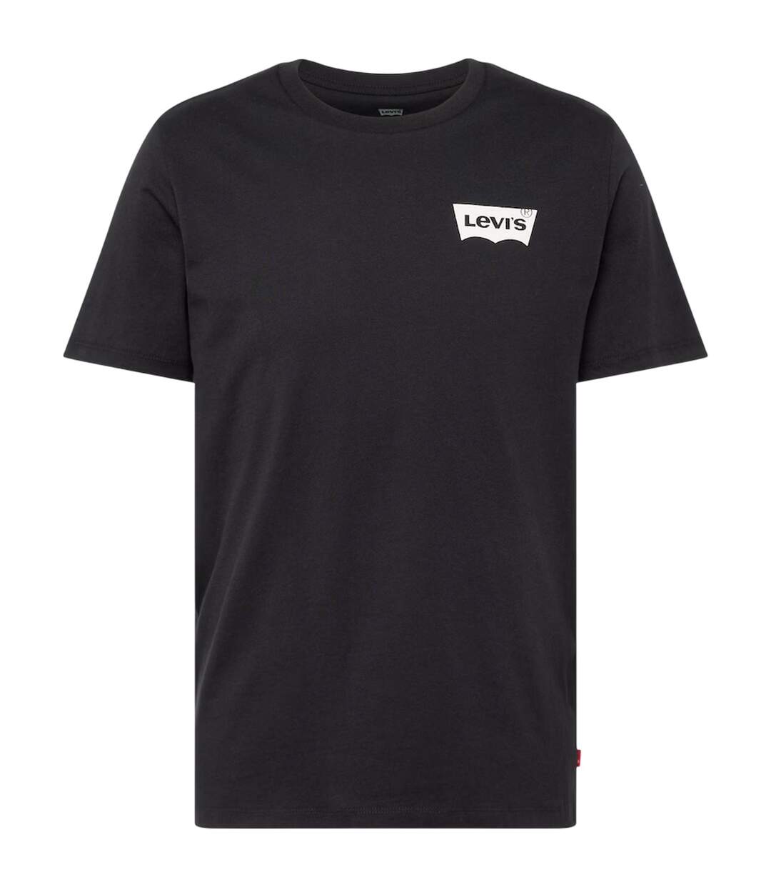 Mens Logo Cotton Regular T-shirt Black Levis-1