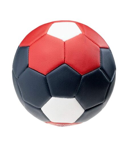 Ballon De Foot Lemgos Taille 3 Bleu Marine Rouge Blanc Huari