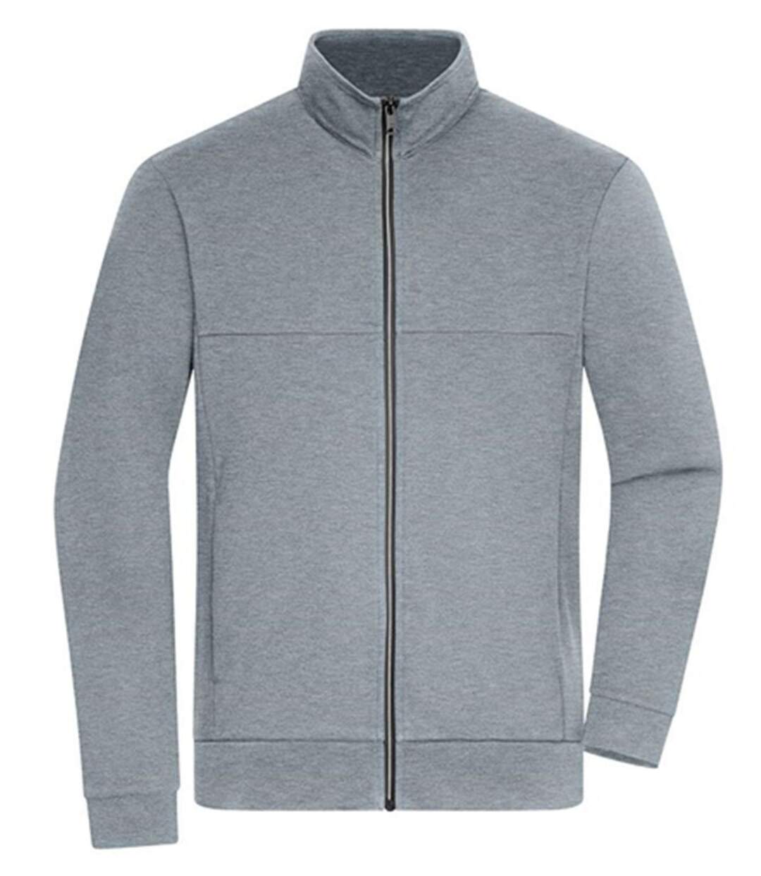 Veste homme - JN1318 - gris clair mélange-1