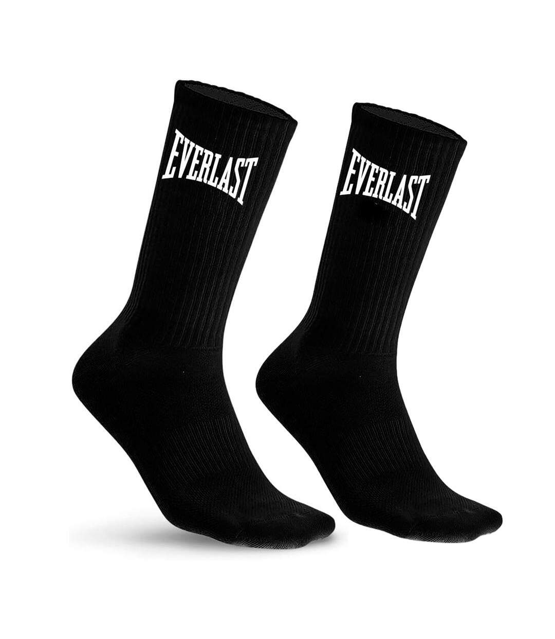 Lot de 6 paires de chaussettes noires homme everlast el063-2