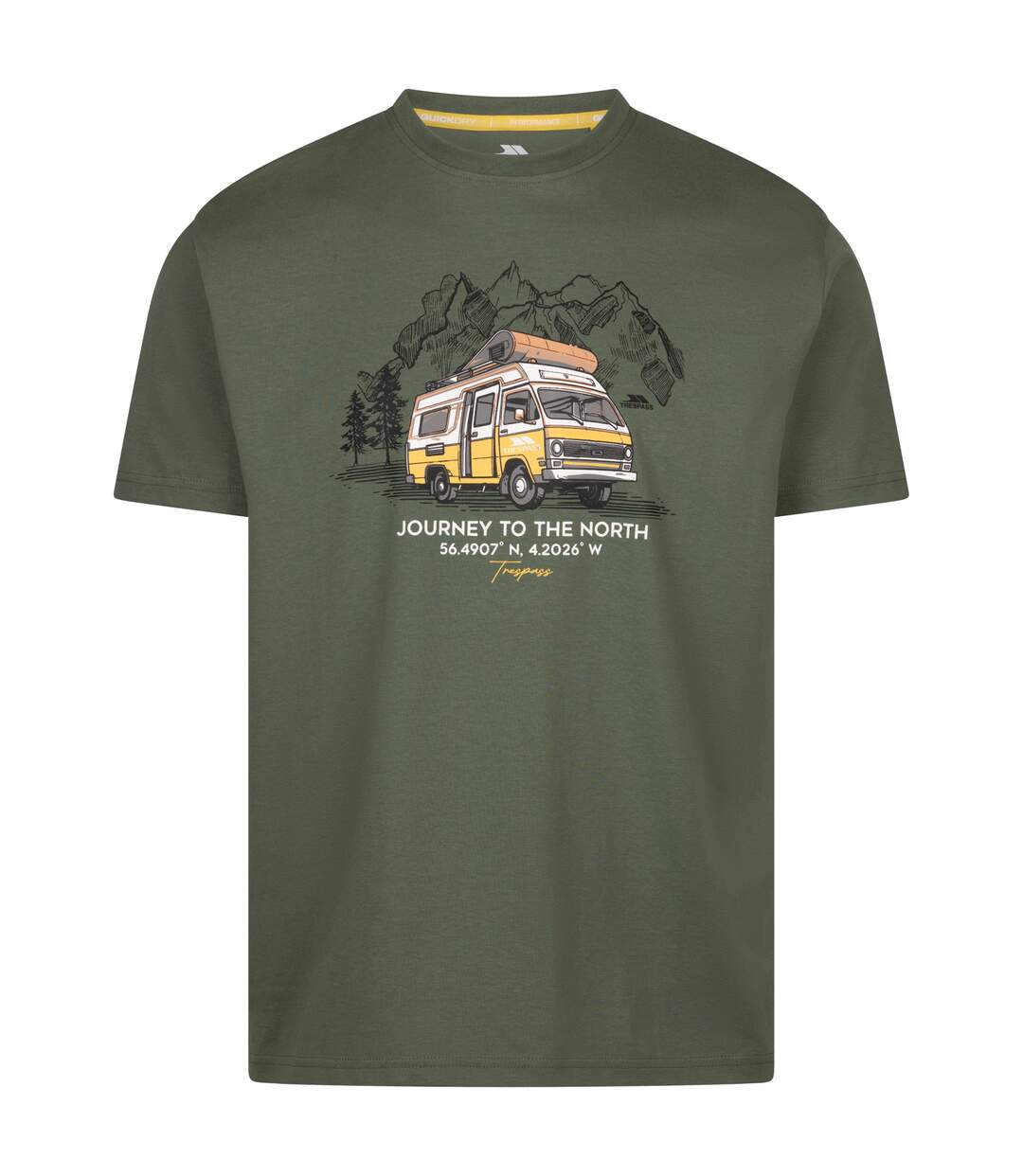 Mens tokso t-shirt green willow Trespass-1