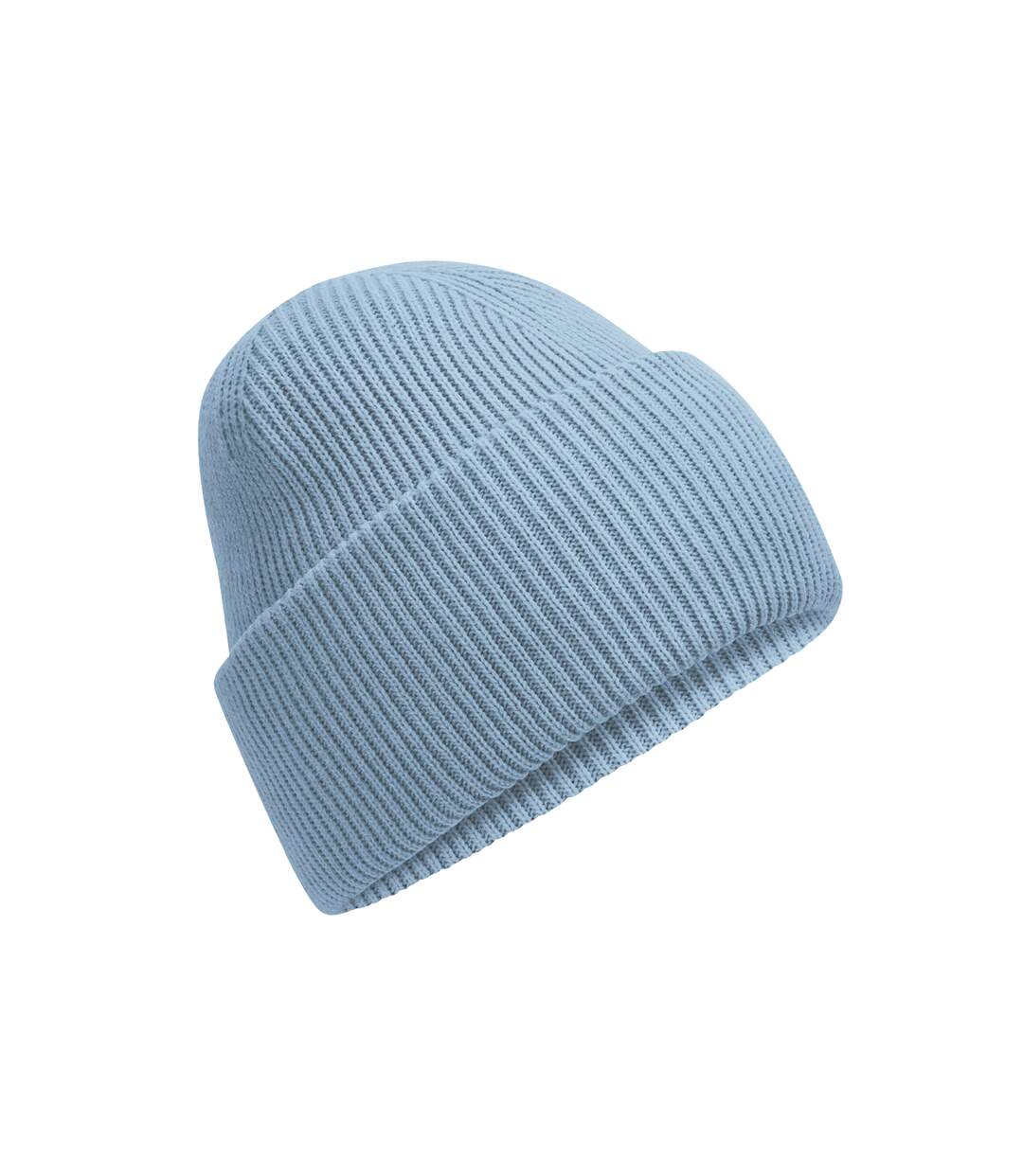 Unisex Adult Classic Deep Cuffed Beanie Dusty Blue Beechfield-1