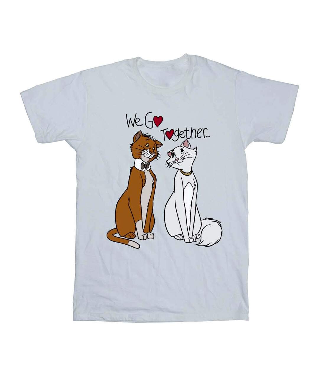 Disney - T-shirt THE ARISTOCATS WE GO TOGETHER - Femme (Blanc) - UTBI18318-1