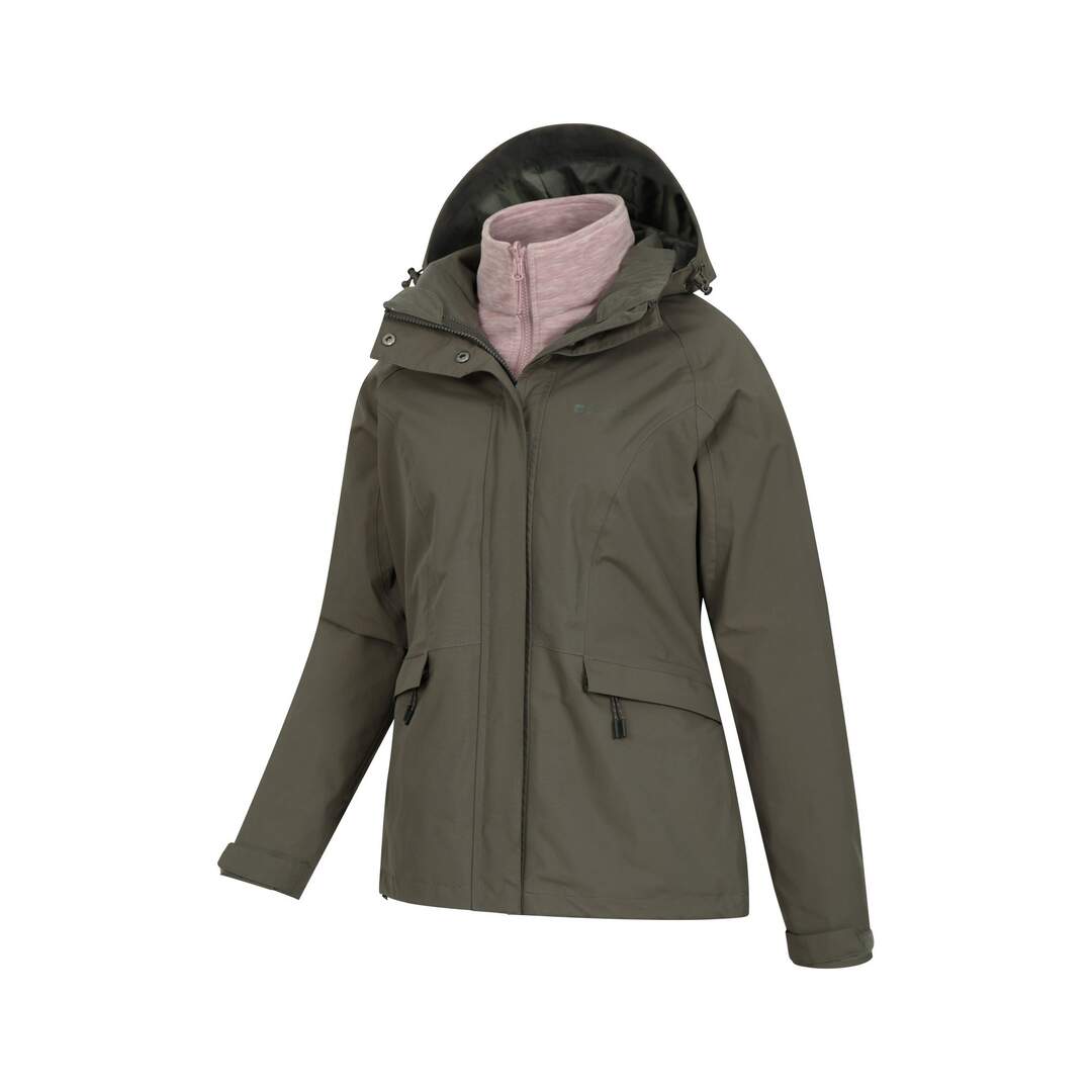 Veste imperméable thunderstorm femme vert kaki Mountain Warehouse-3