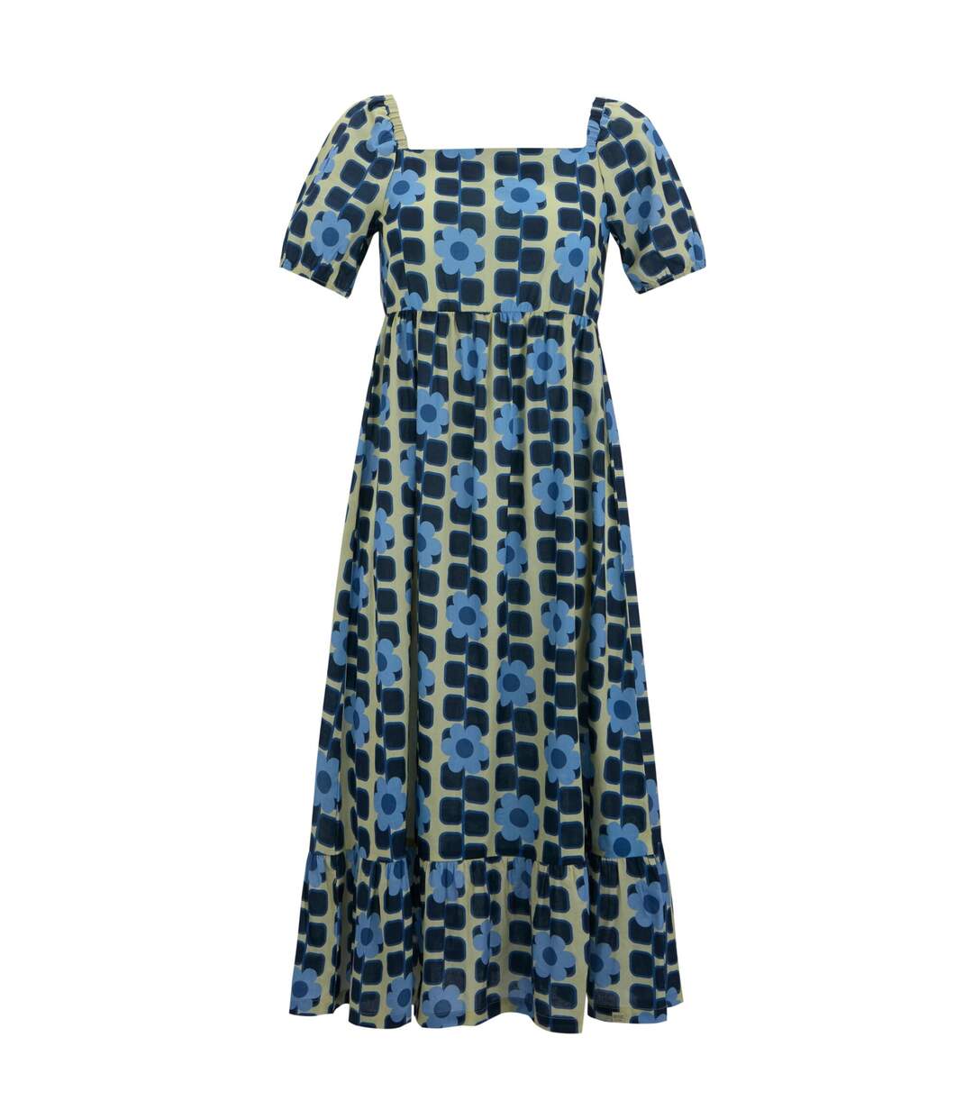 Womens/ladies Orla Kiely Giant Flower Summer Midi Dress Blue Regatta-2