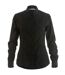 Kustom Kit Womens/Ladies Mandarin Collar Fitted Long Sleeve Shirt (Black) - UTRW4507