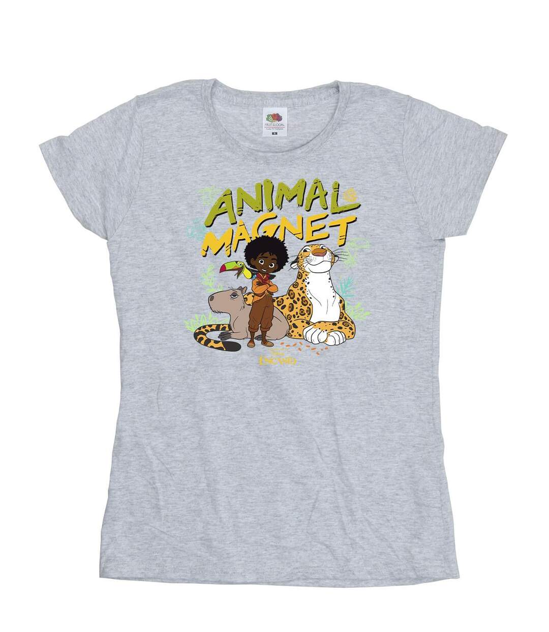 Disney - T-shirt ENCANTO ANIMAL MAGNET - Femme (Gris chiné) - UTBI19515-1
