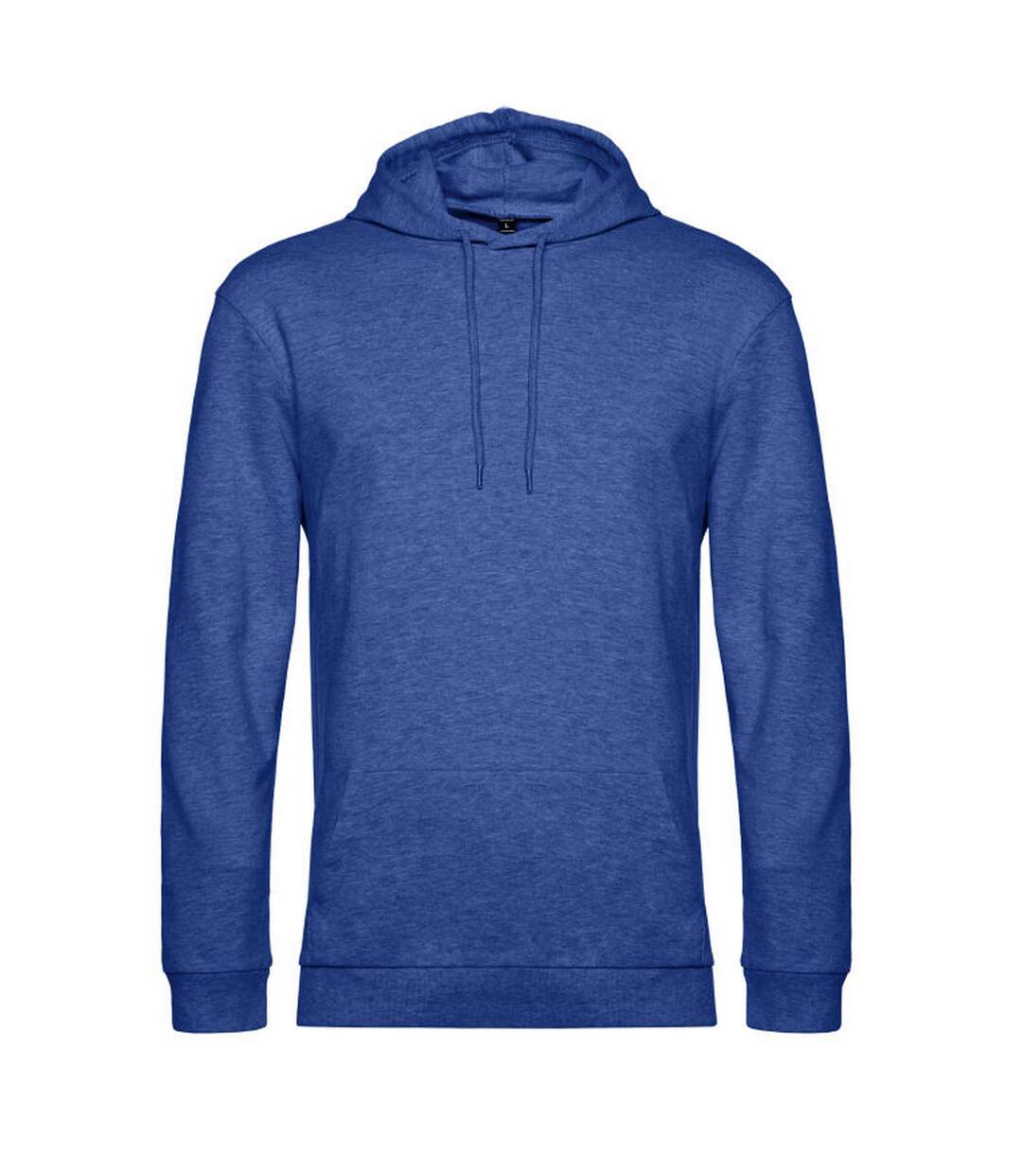 Mens hoodie royal blue heather B&C-1