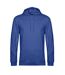 Mens hoodie royal blue heather B&C