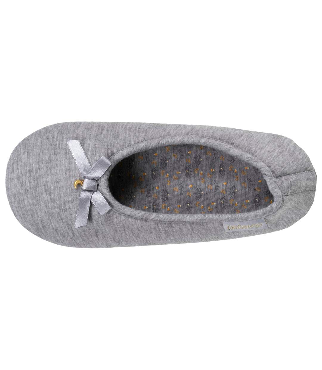 Isotoner Chaussons extra-light Ballerines femme jersey, semelle gomme antidérapante-3