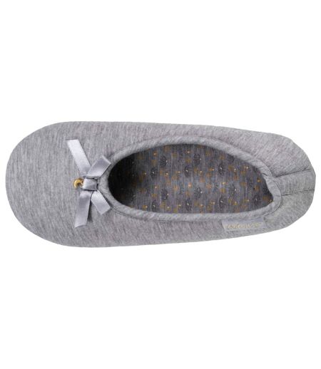 Isotoner Chaussons extra-light Ballerines femme jersey, semelle gomme antidérapante