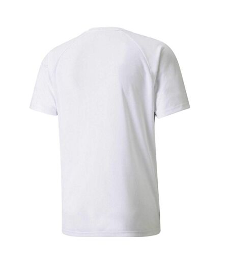 T-shirt Motif/style À Rayures Team Liga Homme Blanc Noir Puma