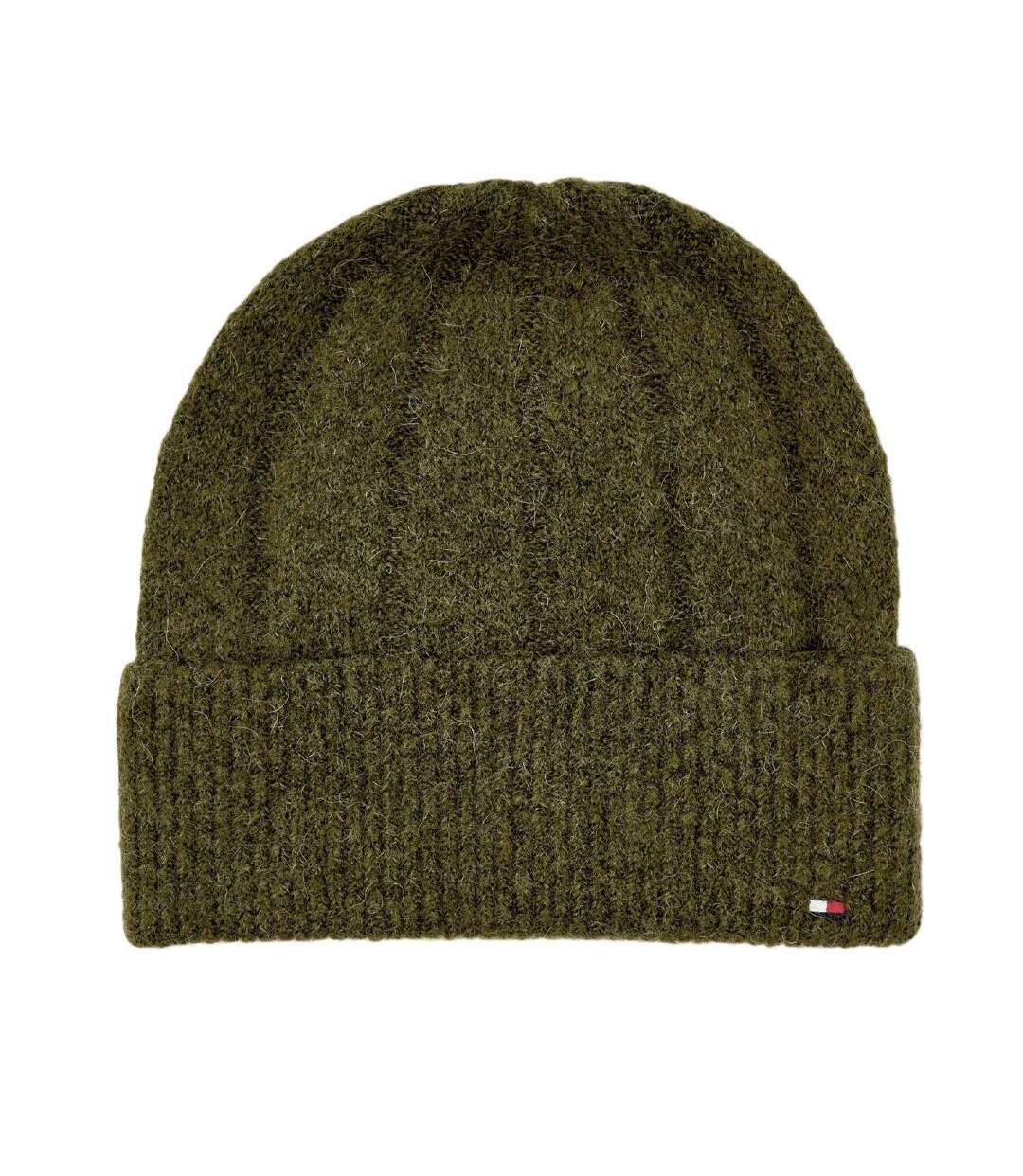 Bonnet vert homme tommy hilfiger fluffy-1