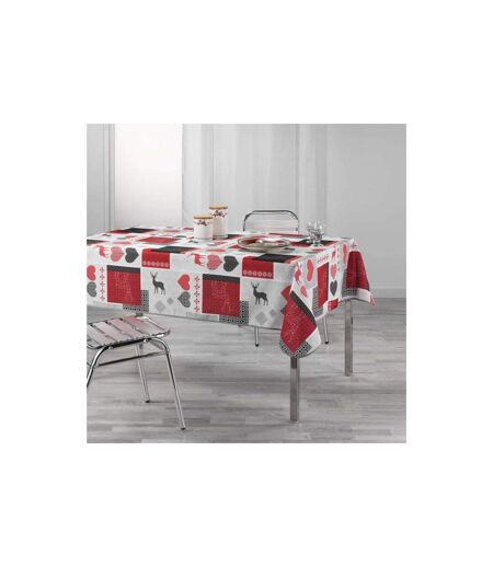 Nappe Imprimée Valtho 150x240cm Rouge