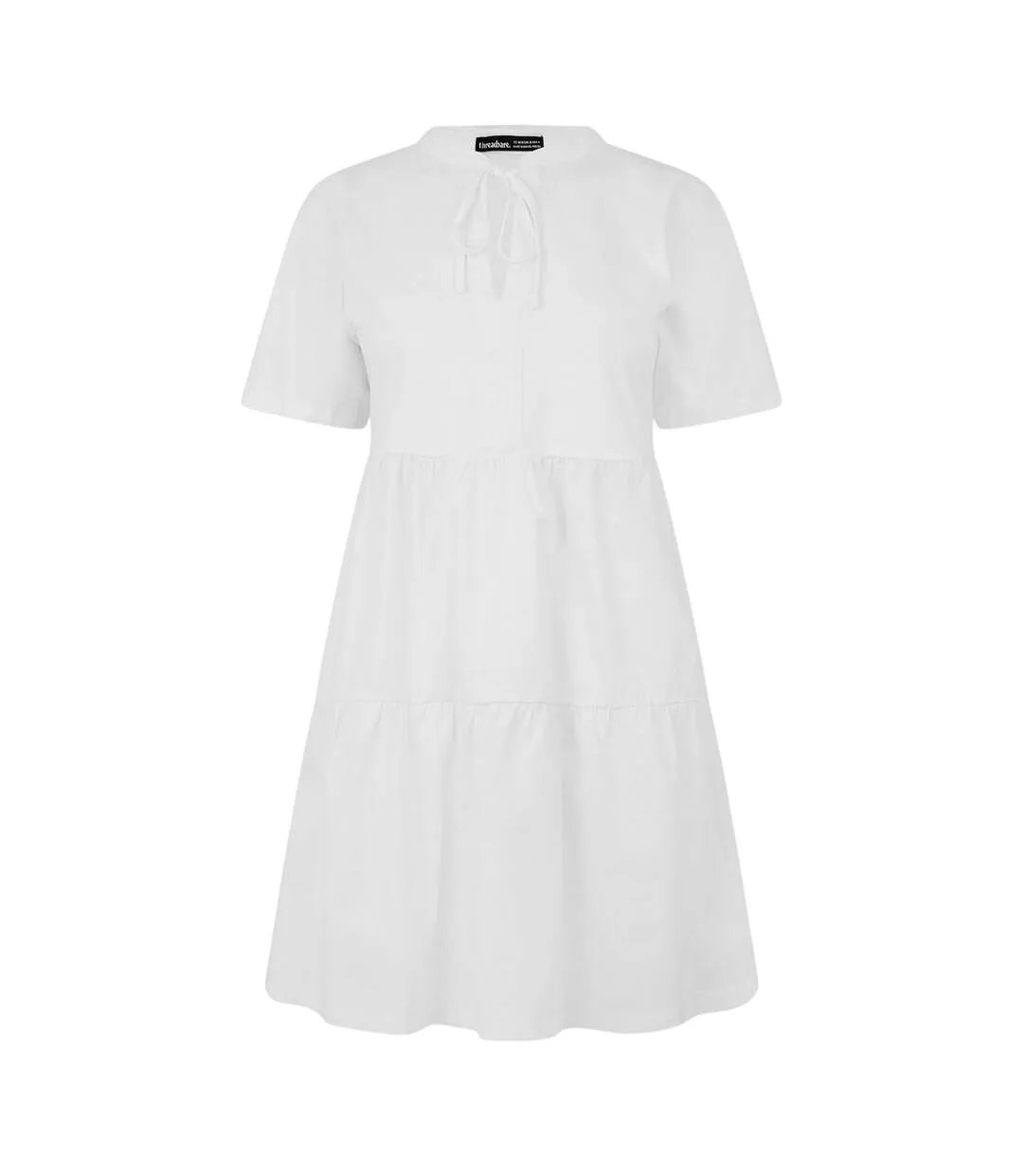 Womens/ladies Alexis Mini Dress White Threadbare-1