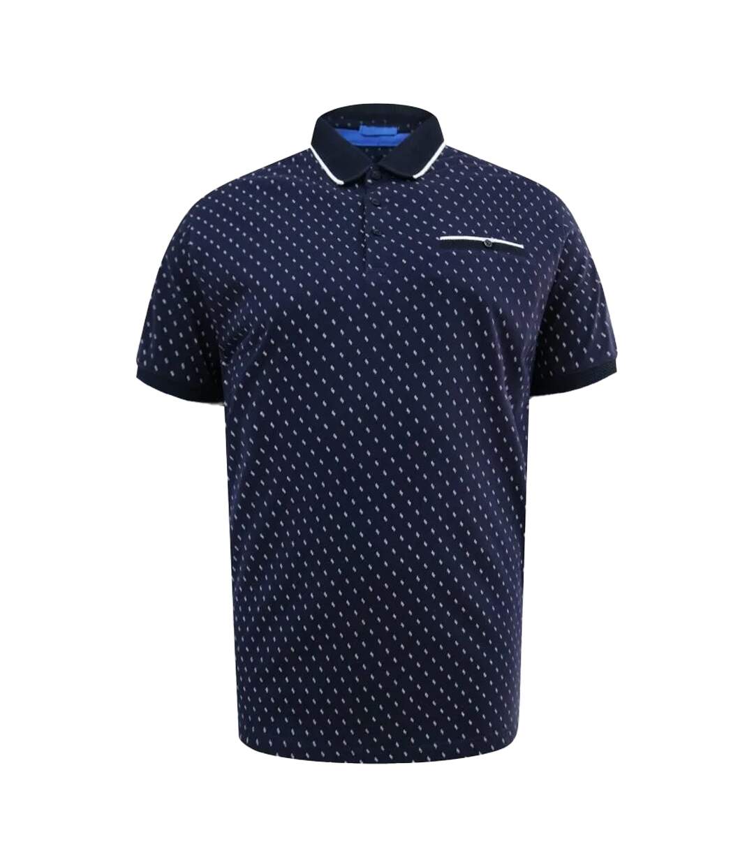 D555 Polo Manches Courtes Motif/style Imprimé Intégral Reid Homme Bleu Marine Imprimé Intégral Duke-2
