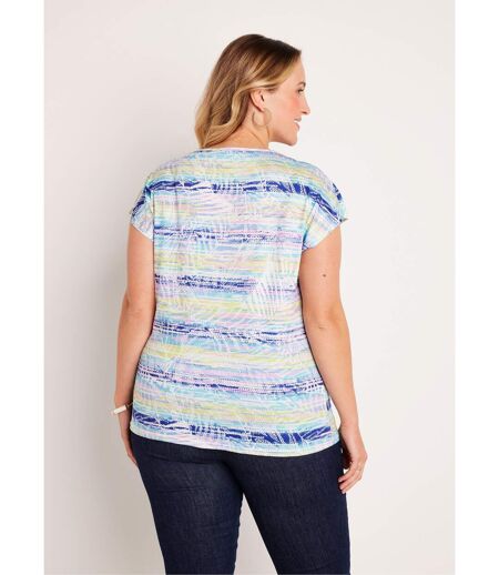 T-shirt droit court motif graphique