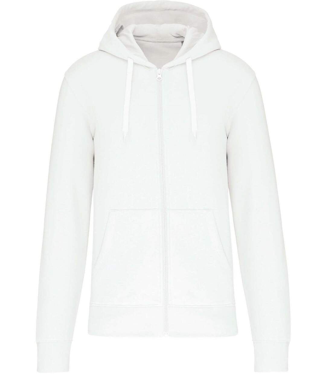 Veste à capuche zippé écoresponsable - homme - K4030 - blanc