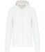 Veste à capuche zippé écoresponsable - homme - K4030 - blanc