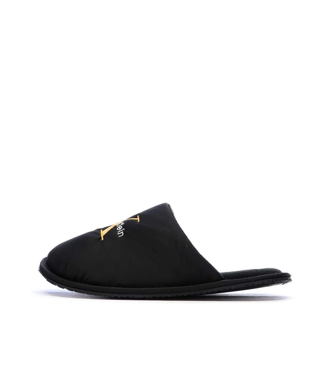Chaussons noir homme calvin klein jeans hotel-1