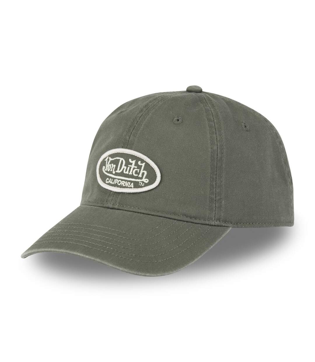 Casquette dad cap en sergé de coton avec patch brodé Log Vondutch-1