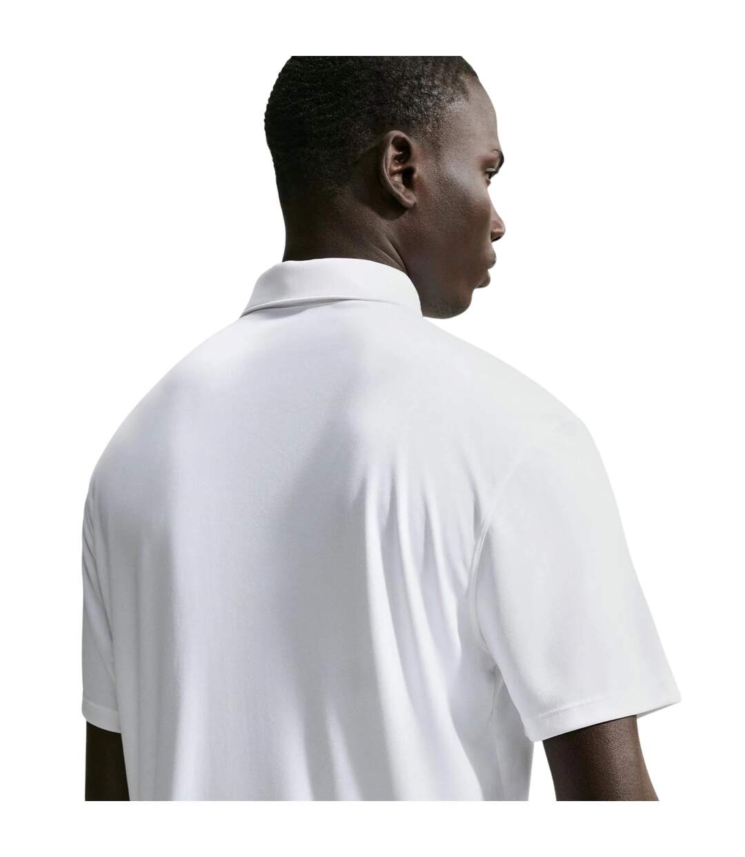 Polo Manches Courtes Performance Homme Blanc Noir Nike-3
