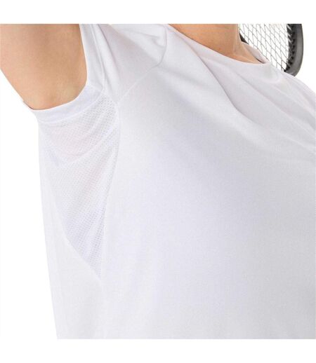 Womens/ladies Court Logo Short-sleeved T-shirt Brilliant White Asics