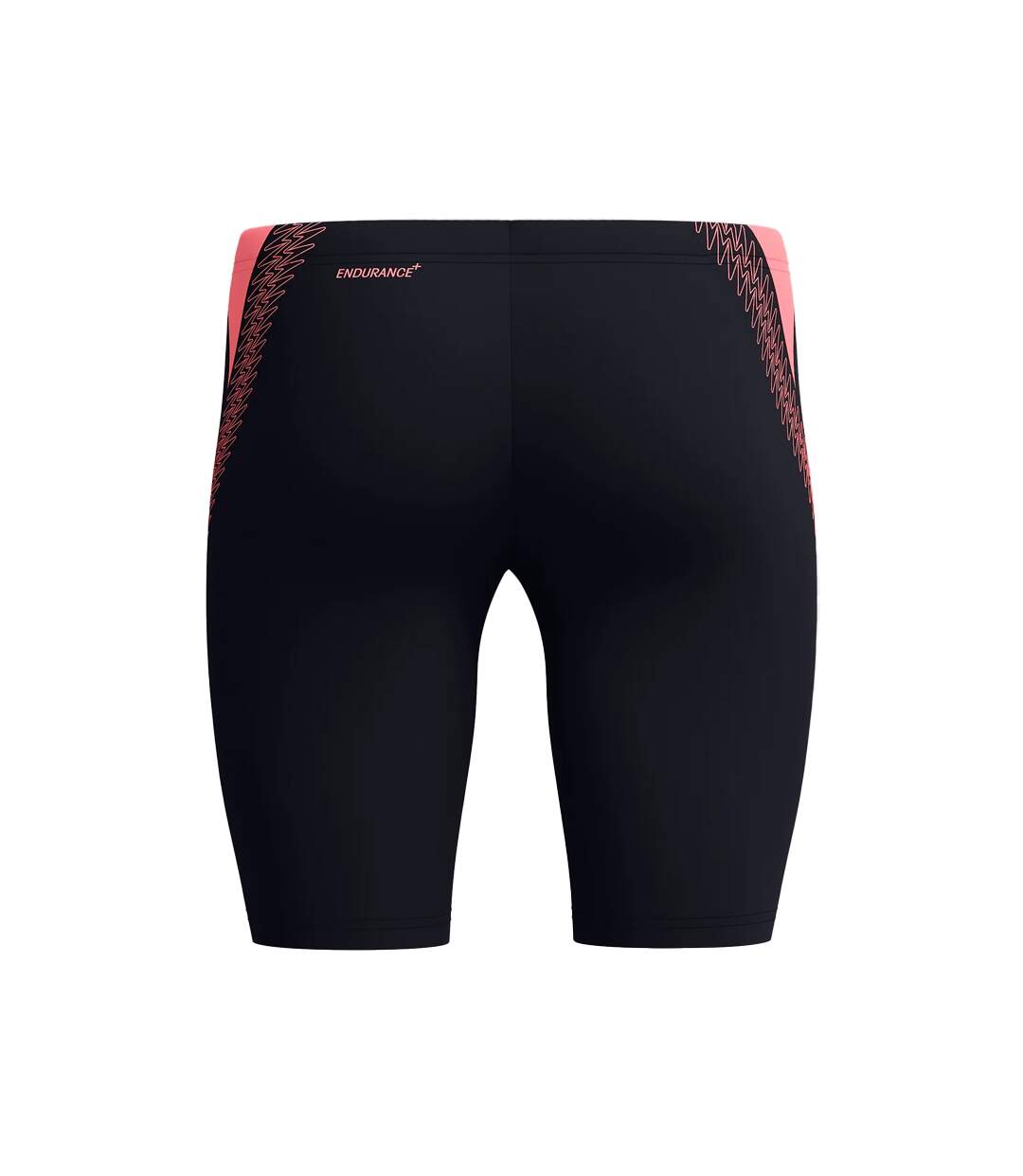 Mens Hyperboom Placement Geometric Jammer Shorts Black Pink Speedo-3