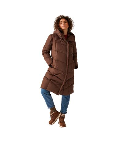Womens/ladies Nurie Quilted Jacket Dark Brown Regatta