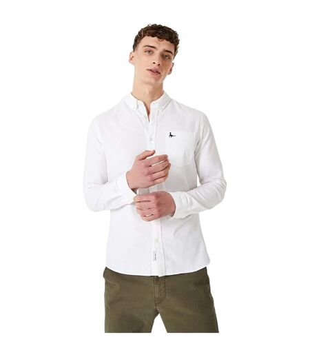 Mens Plain Oxford Shirt White Jack Wills