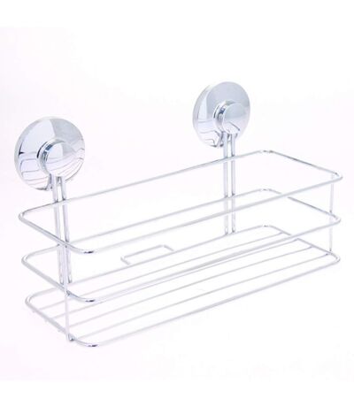 Etagère de salle de bain à ventouses - Métal