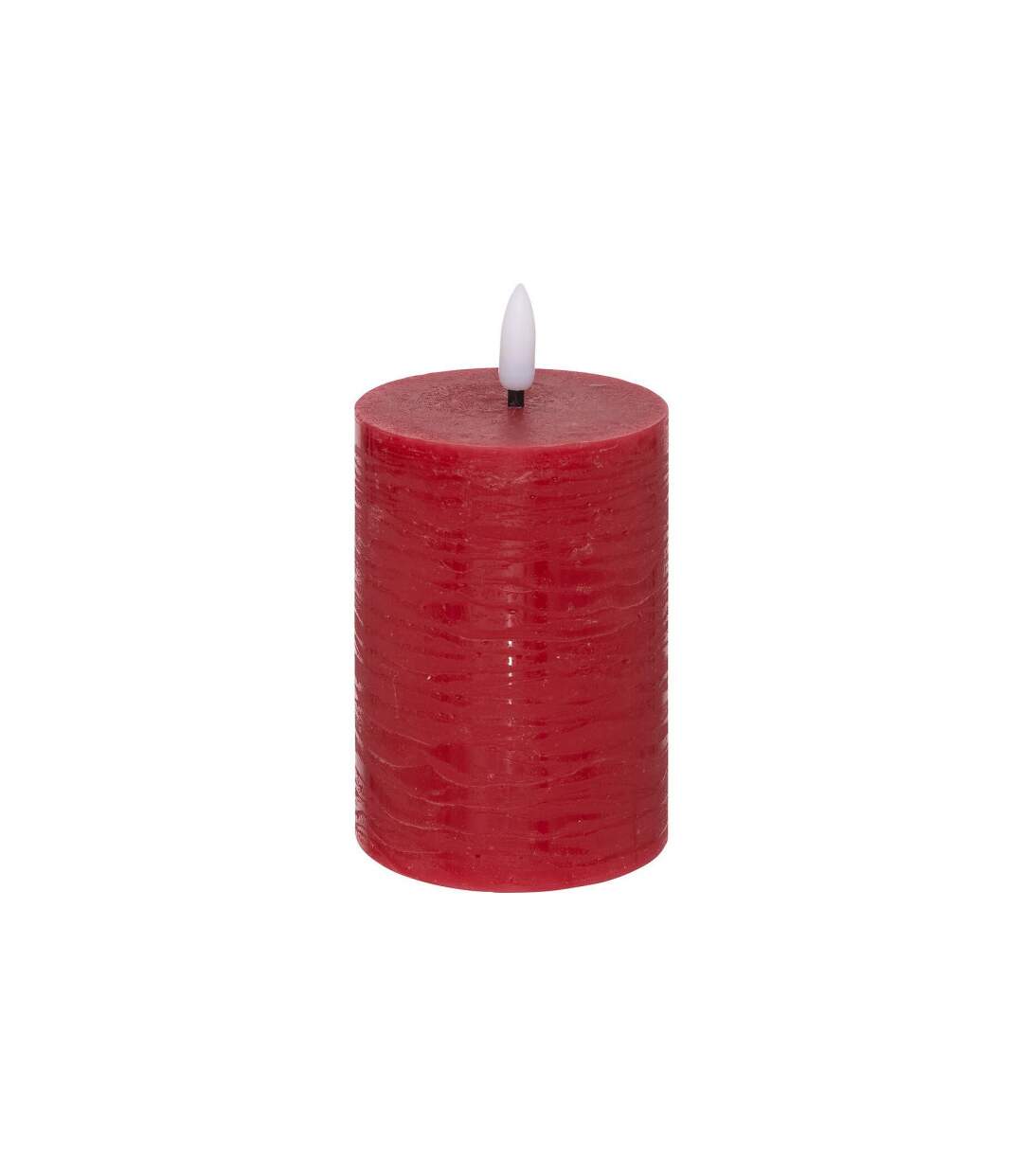 Bougie Déco à LED Molia 13cm Rouge-1