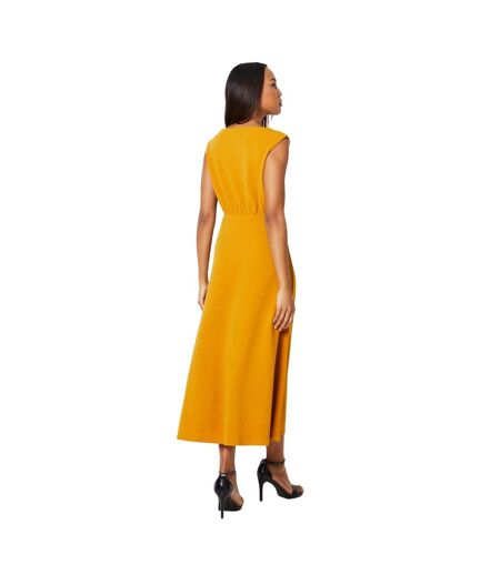 Robe mi-longue femme ocre Debenhams