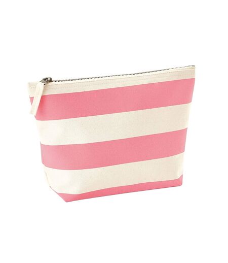 Westford Mill Nautical Accessory Bag (Natural/Pink) (One Size)