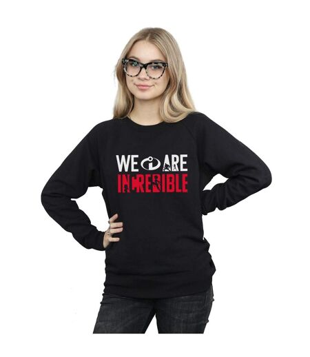 Disney Sweatshirt Womens/Ladies Incredibles 2 We Are Incredible (Noir) - UTBI32139