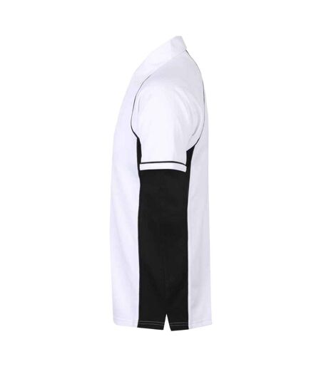 Polo Performance Hommes Blanc Noir Finden And Hales