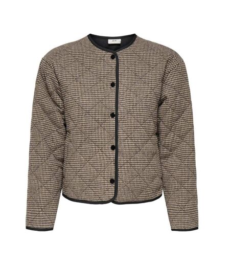 Veste beige/marron femme jdy quilted shacket