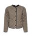 Veste beige/marron femme jdy quilted shacket-3