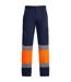 Pantalon Enix Homme Bleu Marine Orange Fluo Roly Workwear-1