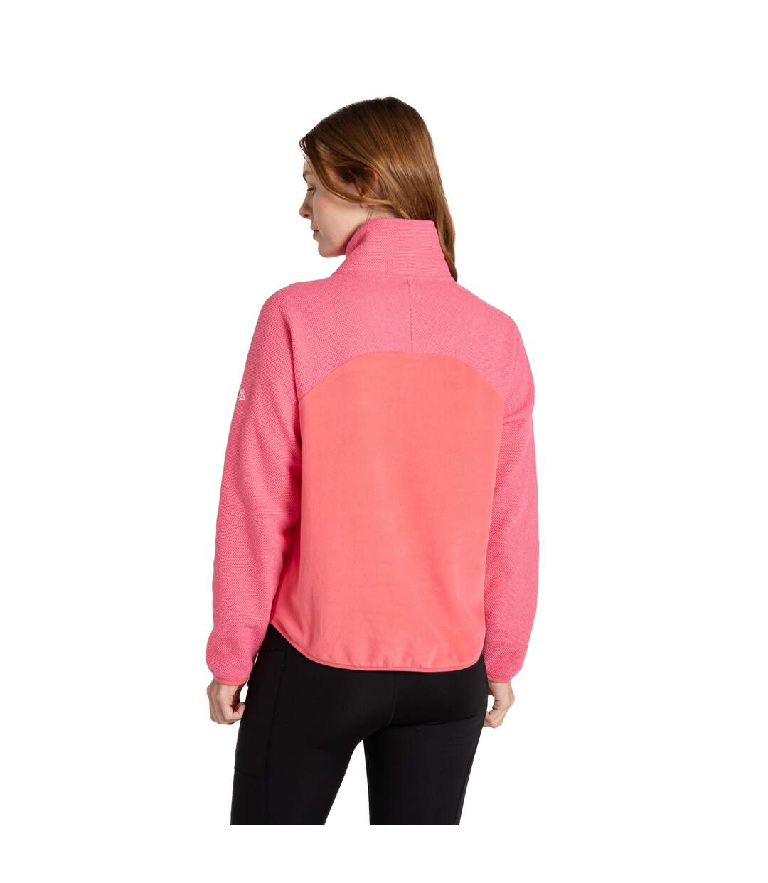 Haut Polaire À Col Montant Zippé Selina Femme Rose Corail Craghoppers-3