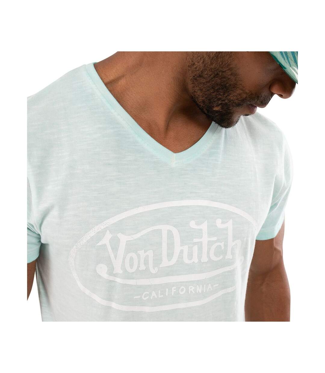 T-shirt col V homme en coton Tyron Vondutch